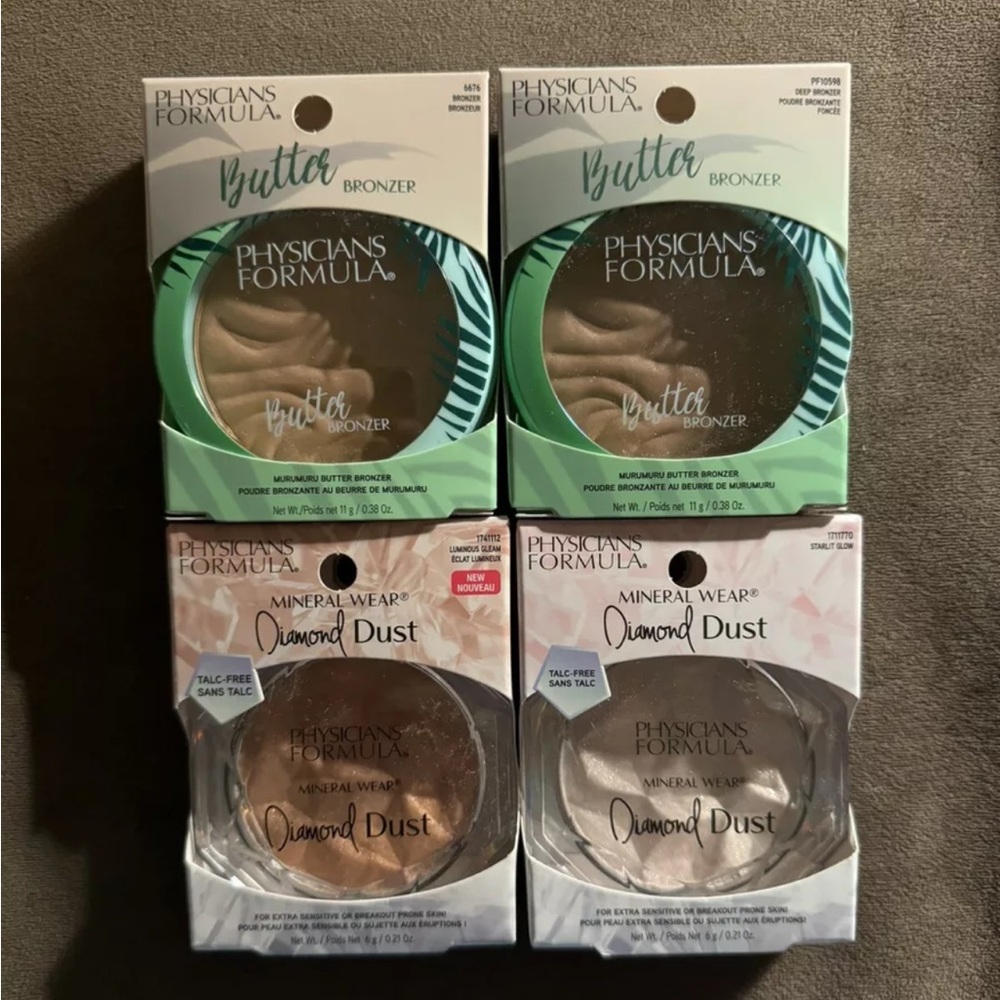 4 Pack Physicians Formula Butter Bronzer  Deep Bronzer Starlit Glow Luminous NEW